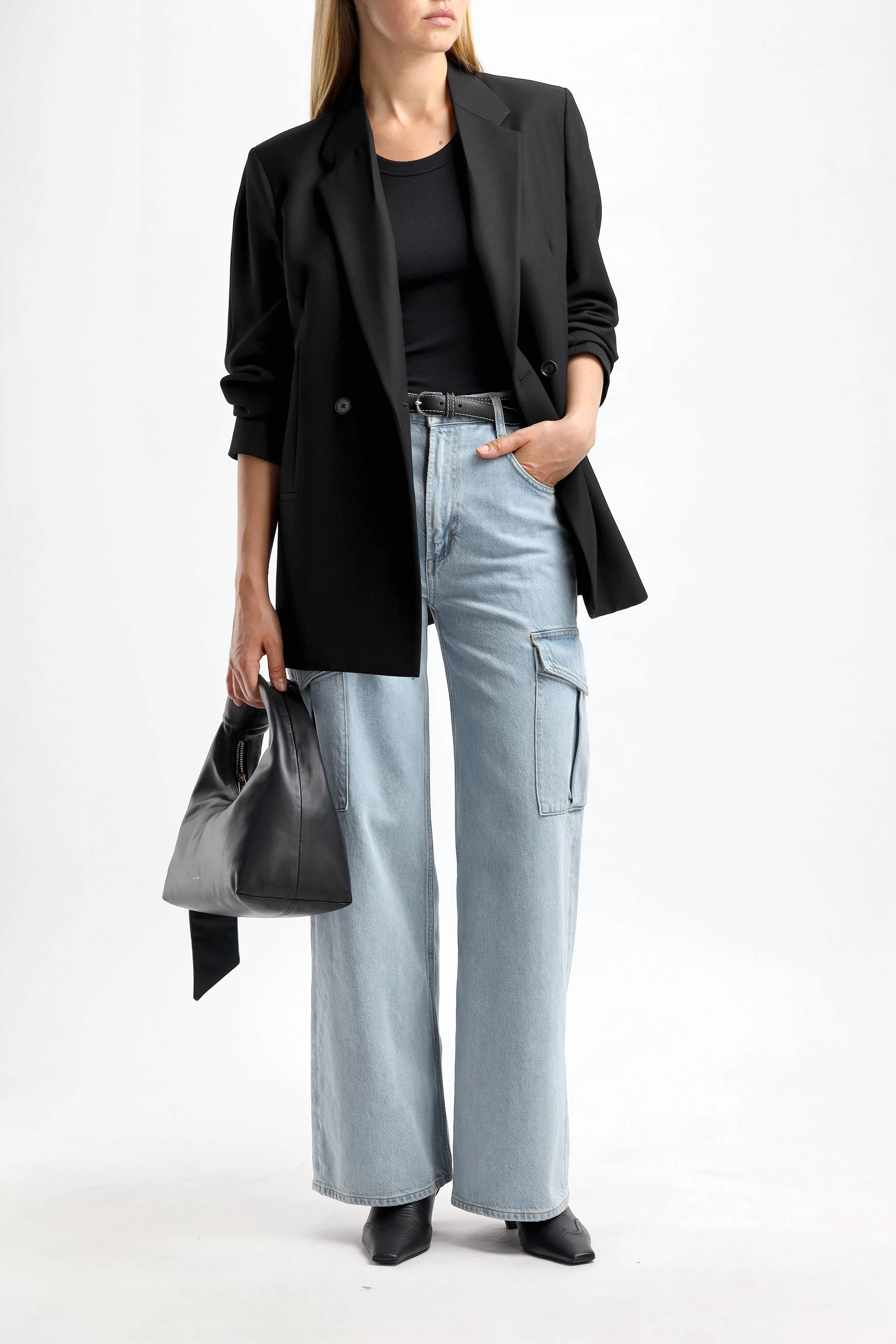 Oversized Blazer in Schwarz