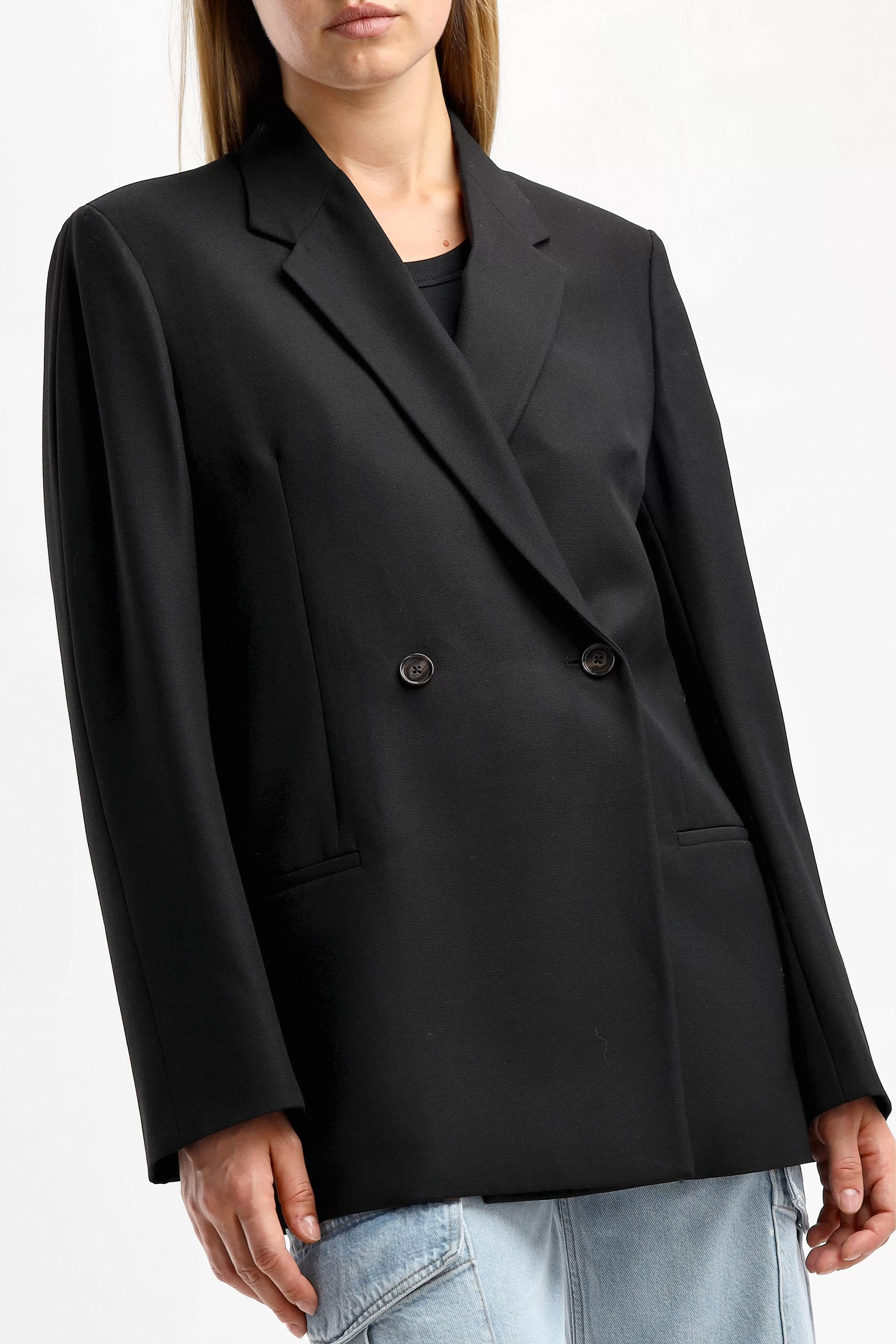 Oversized Blazer in Schwarz