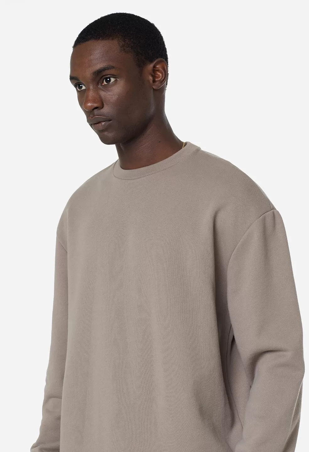 Oversized Crewneck Pullover / Dust