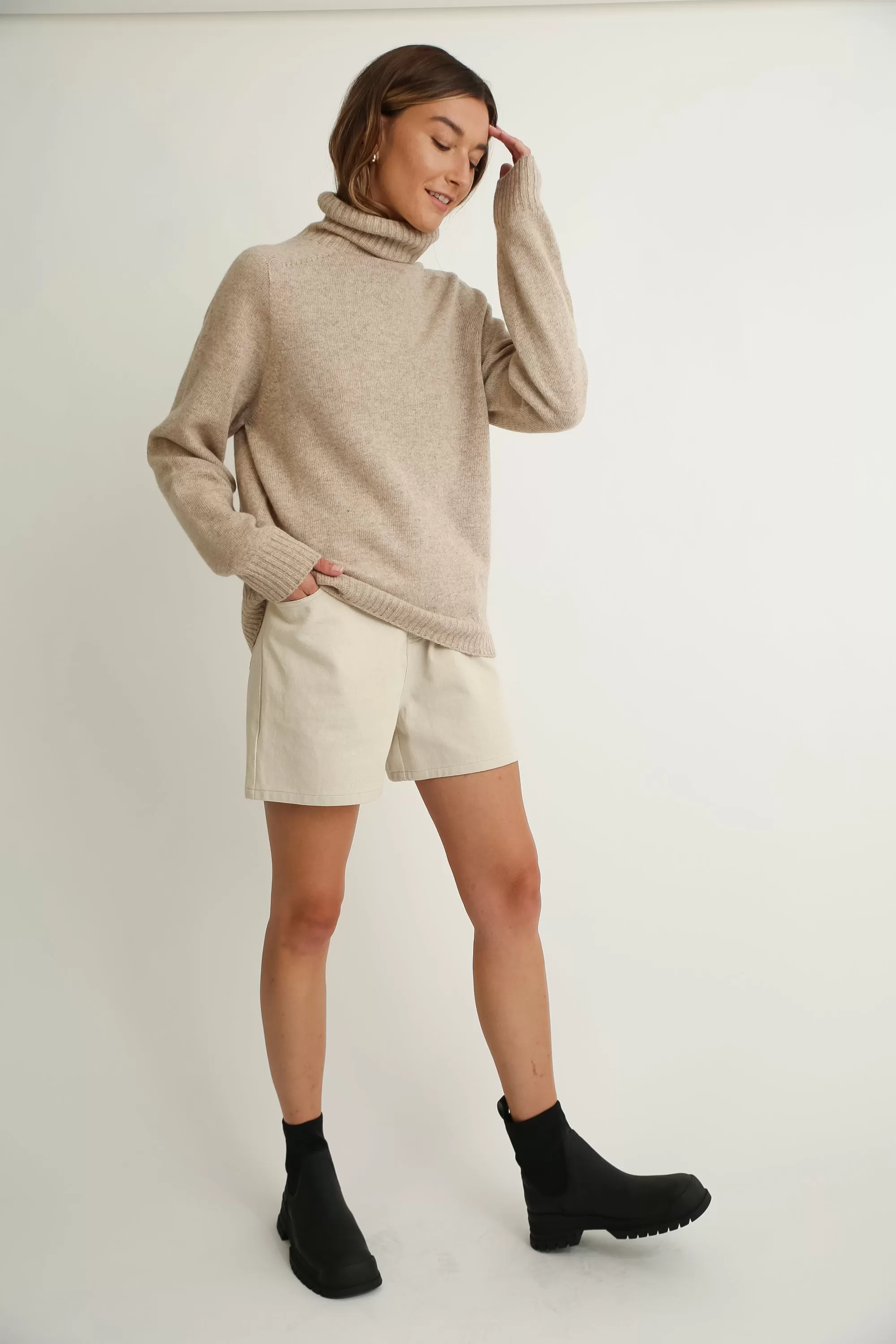 Oversized Wool Turtleneck