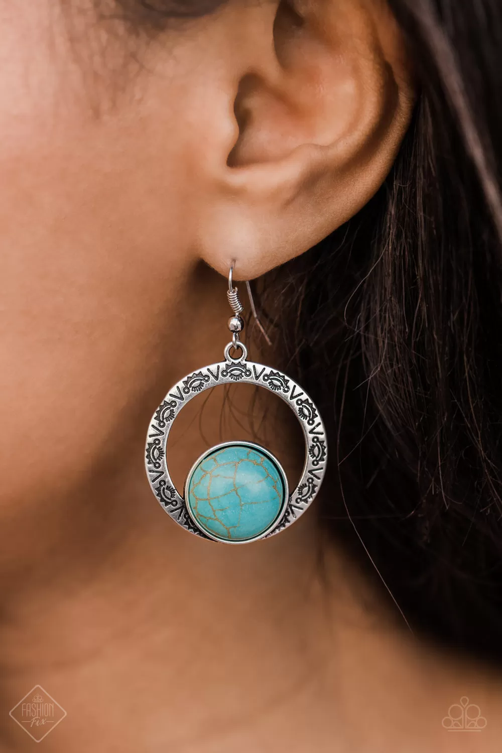 Paparazzi Mesa Mood Blue Earrings