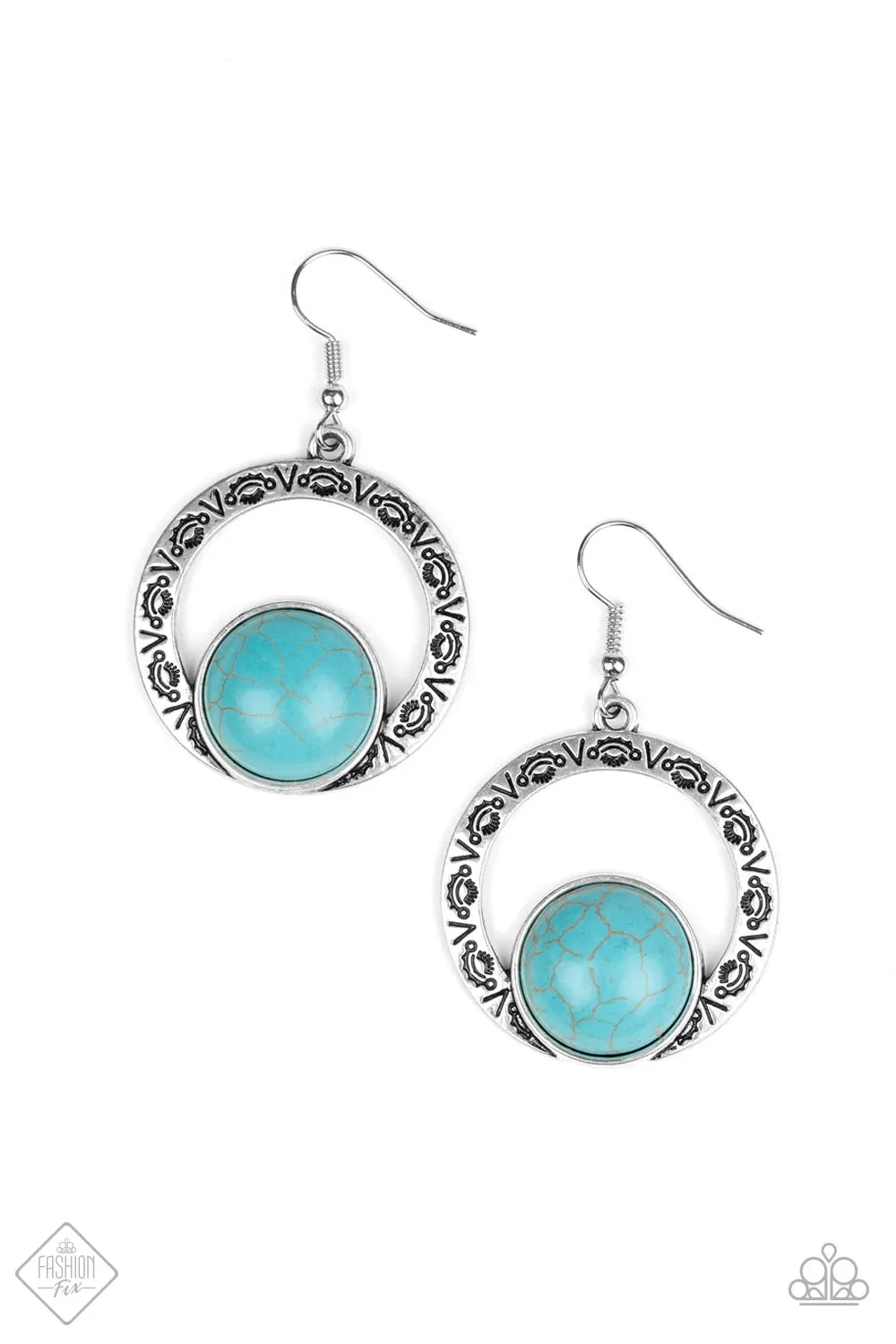 Paparazzi Mesa Mood Blue Earrings