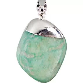 Pendant, Amazonite Tumbled