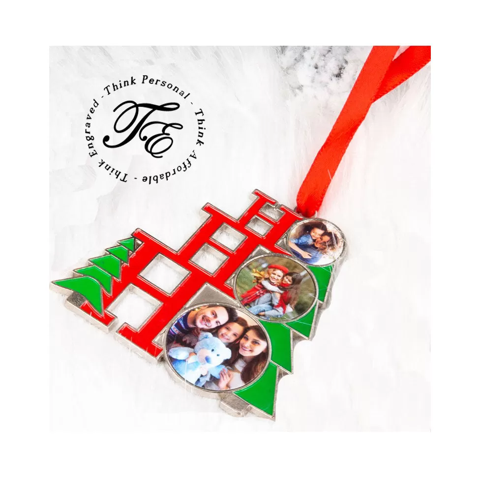 Personalized Photo Christmas Photo Ornament Ho Ho Ho