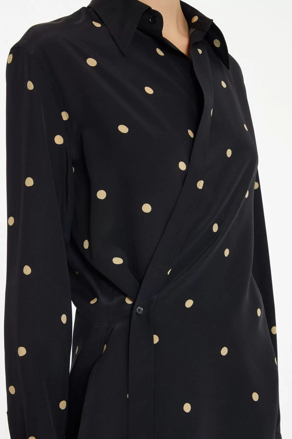 Petar Petrov Career Silk Blouse - Black Spots