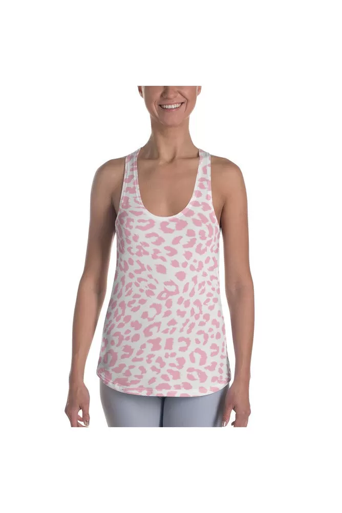 Pink Leopard Print Women's Racerback Tank