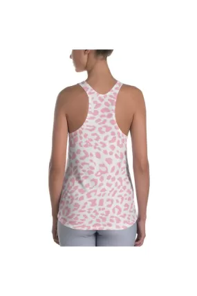 Pink Leopard Print Women's Racerback Tank