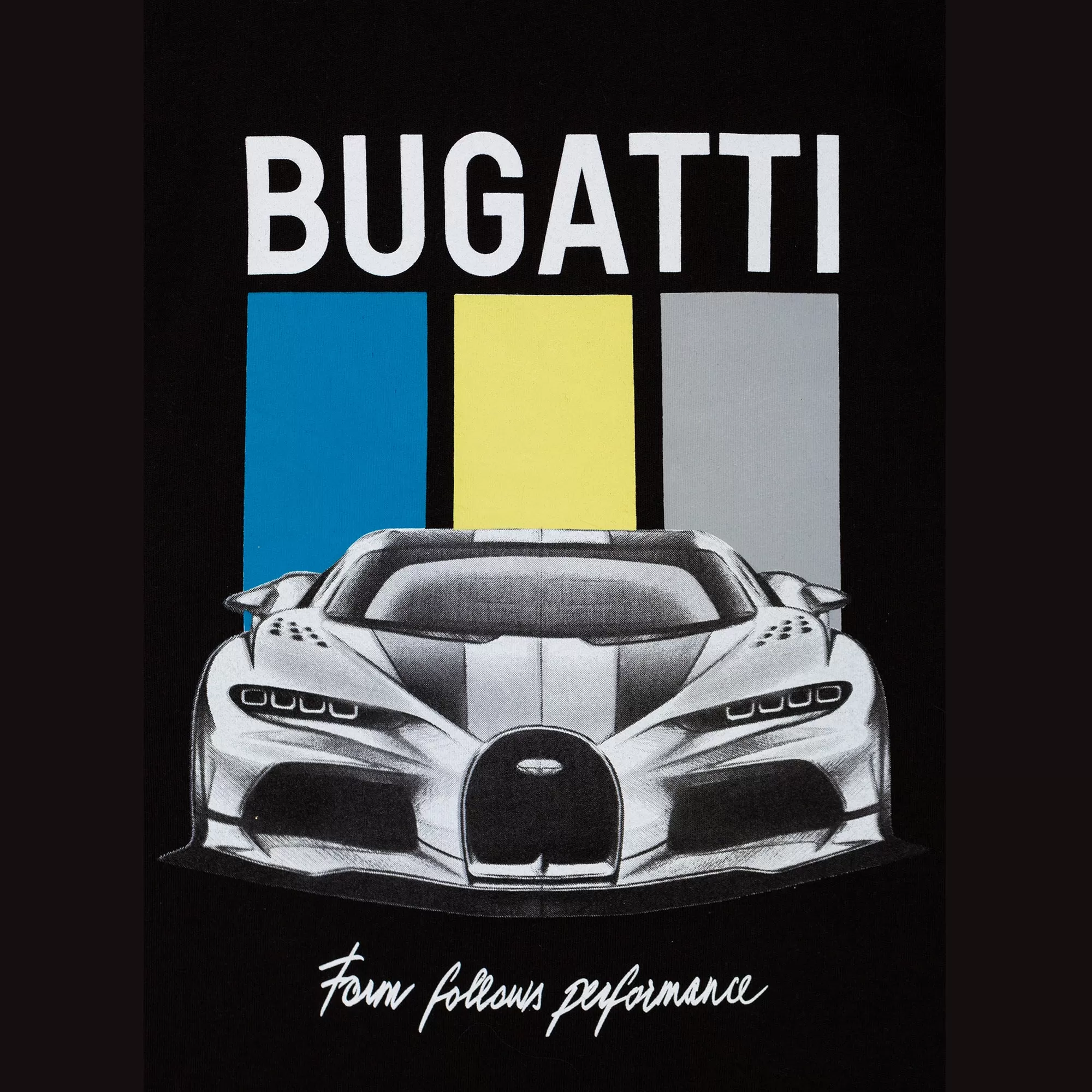 Playera Bugatti negra para nio y adolescente