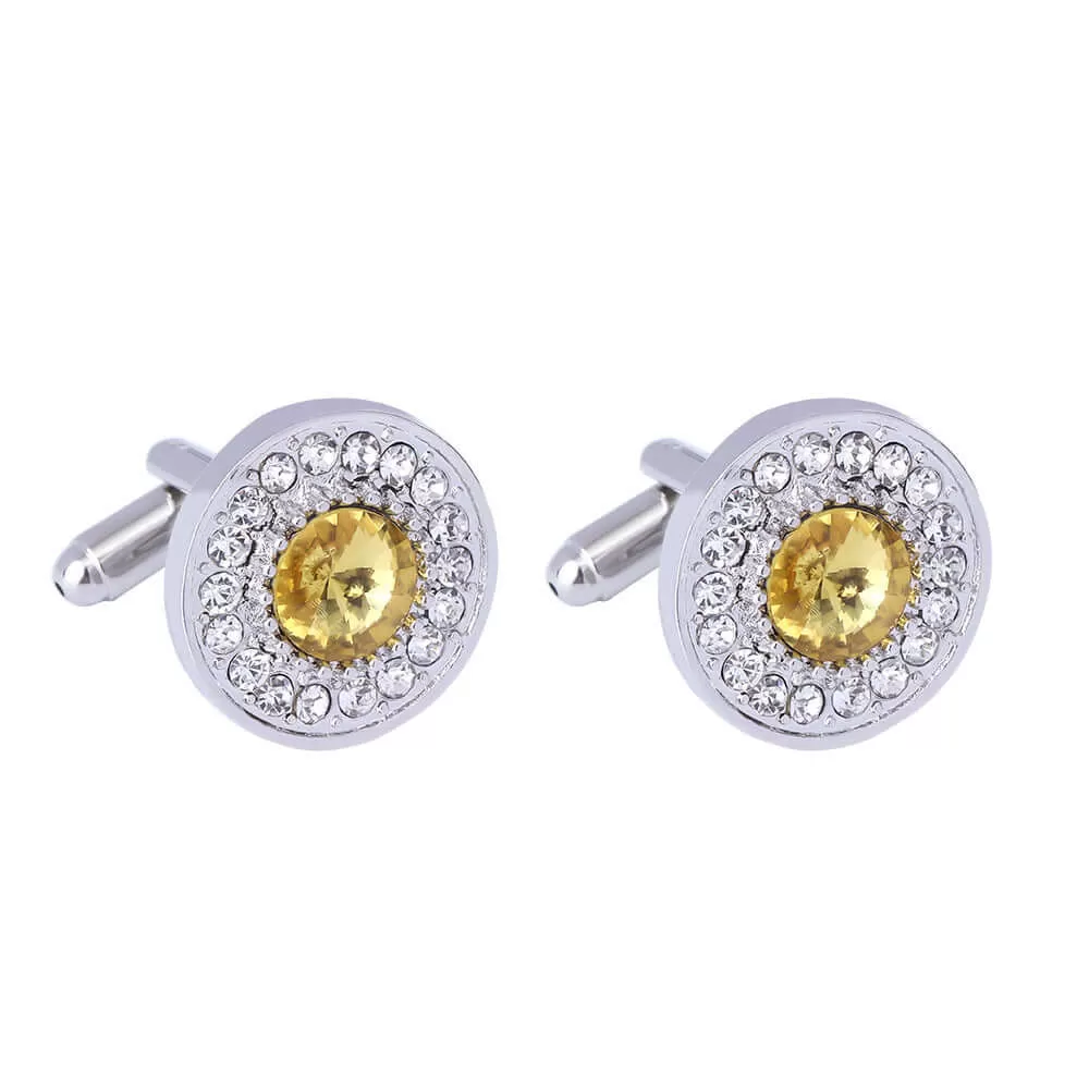 Popular Fashion Crystal Swank Cufflinks