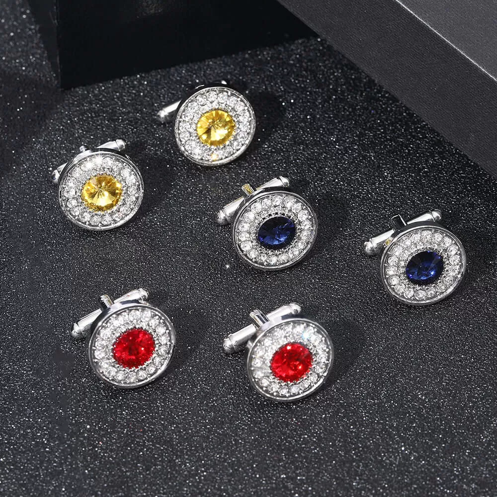 Popular Fashion Crystal Swank Cufflinks