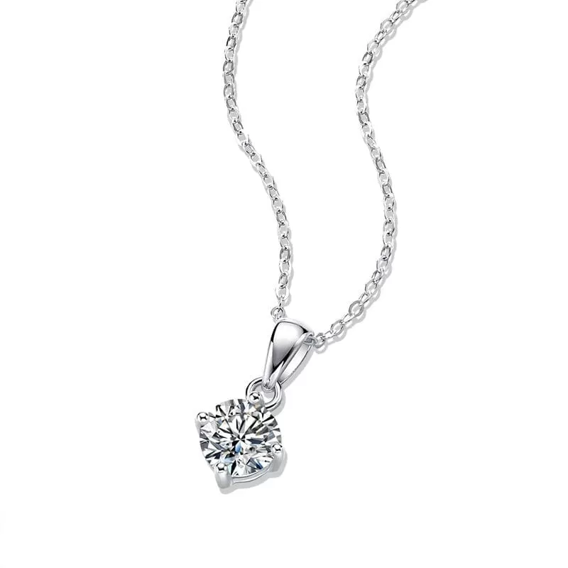 Popular Style Diamond Necklace - 925 Sterling Silver