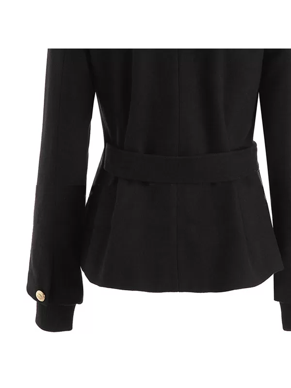 Popular Womens V-neck Short Outwear Jacket Coat