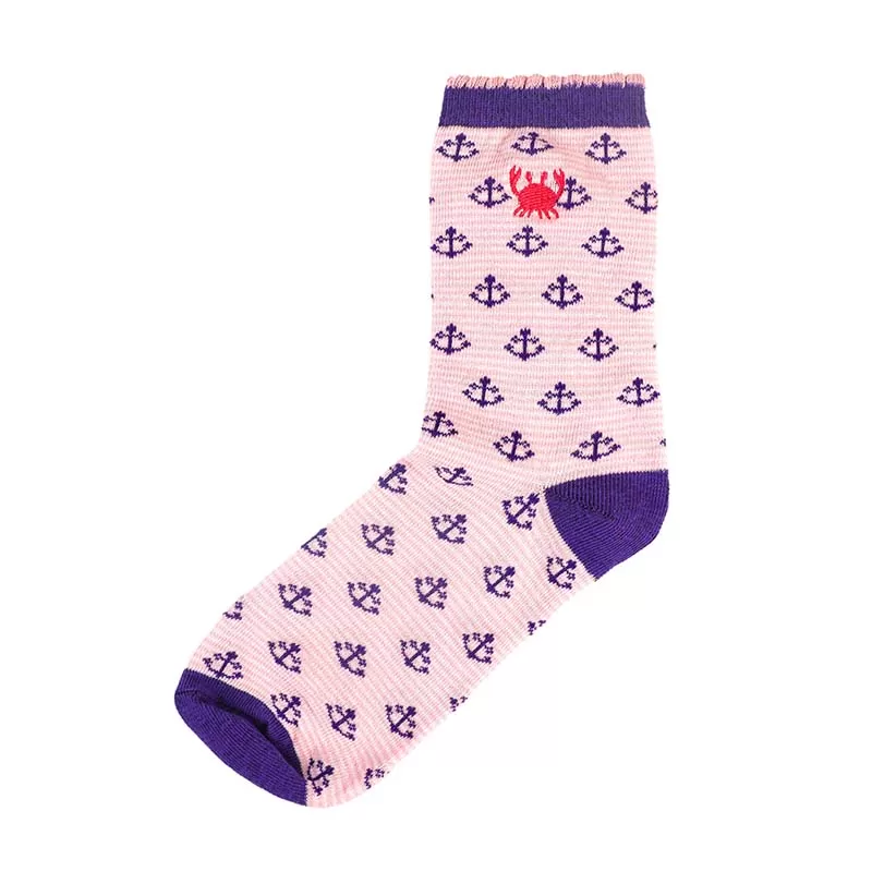 Printed Crew Socks