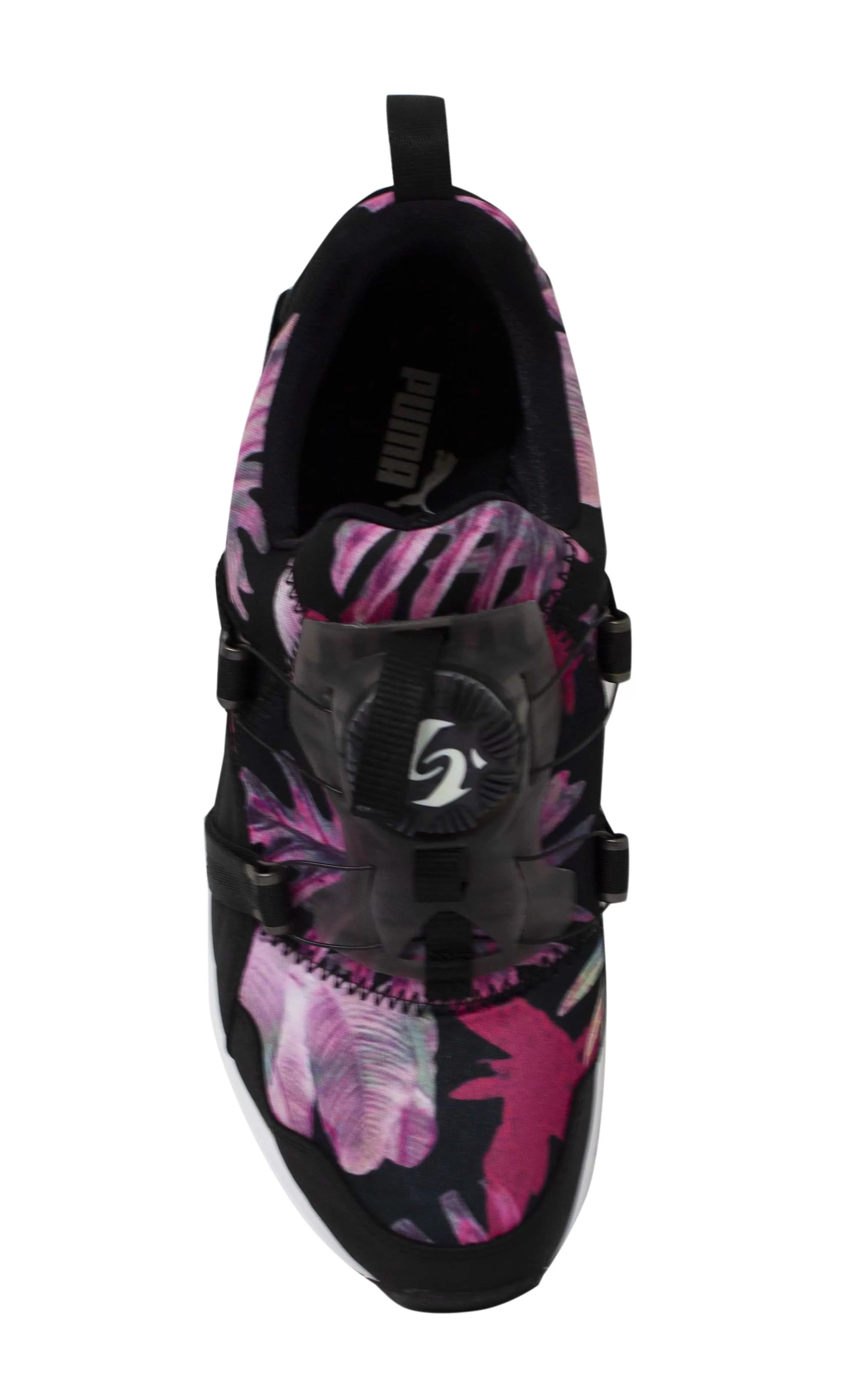 Puma Womens Disc Tropicalia Black Textile Floral Trainers 355925 01