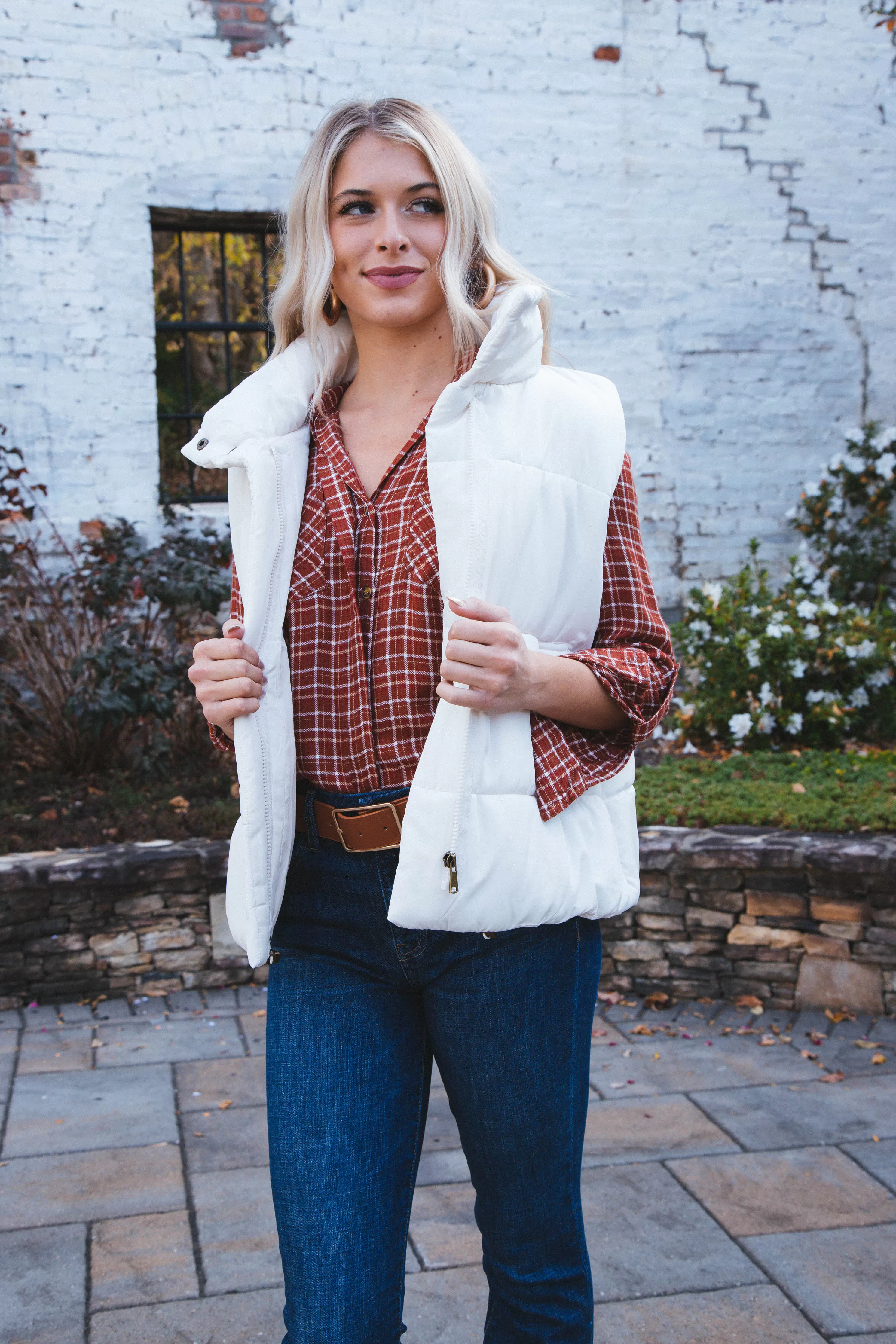 Riley Button Up Shirt, Maple Plaid | Velvet Heart