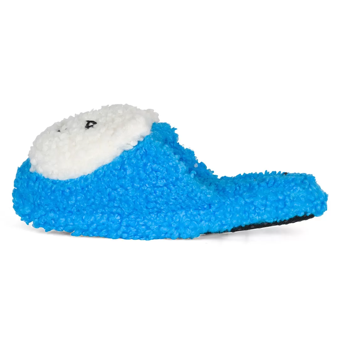 RIPNDIP LORD NERMAL PLUSH FACE HOUSE SLIPPERS-BLUE