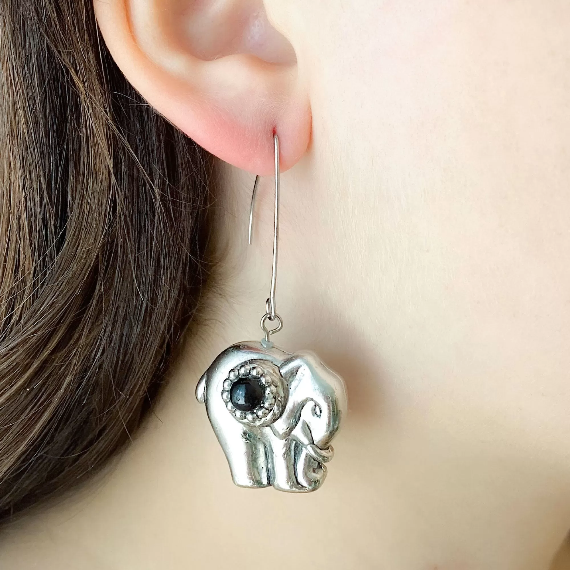 ROSIE vintage lightweight elephant earrings