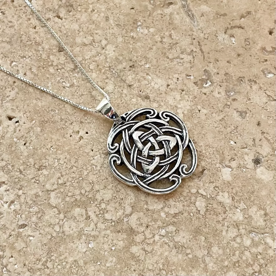 Silver Celtic Triquetra Pendant