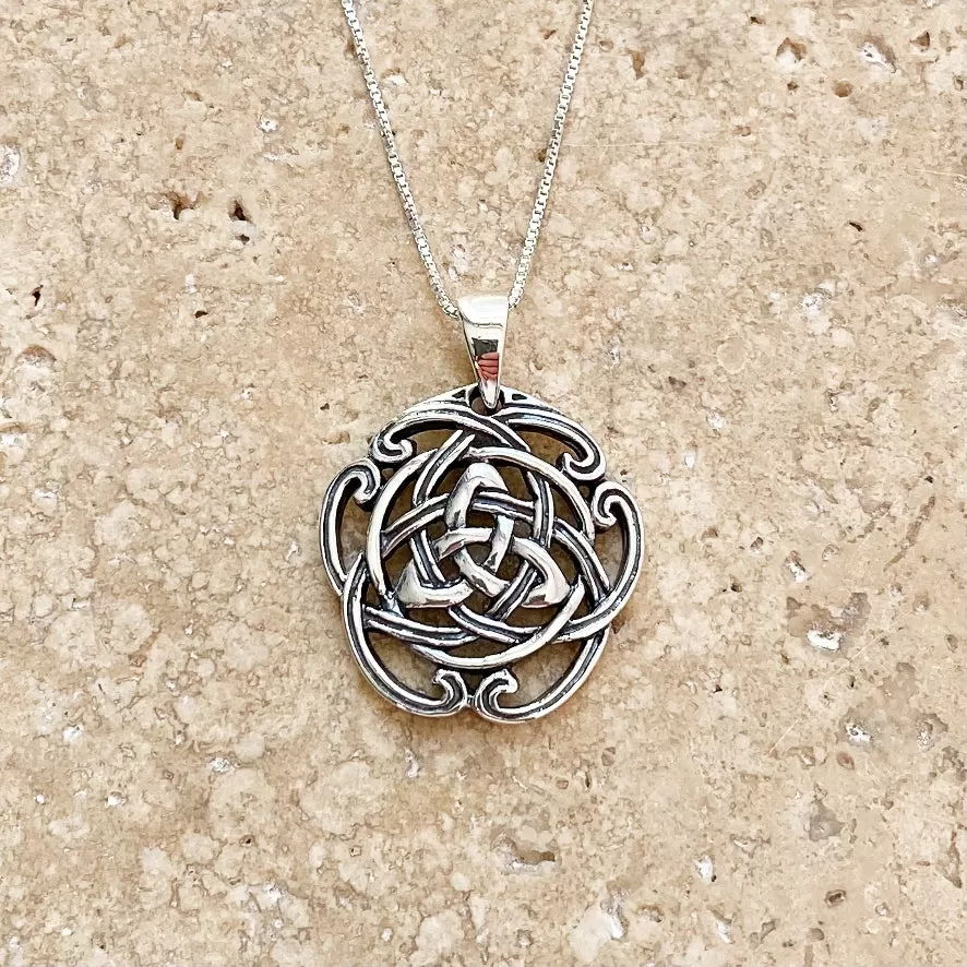 Silver Celtic Triquetra Pendant