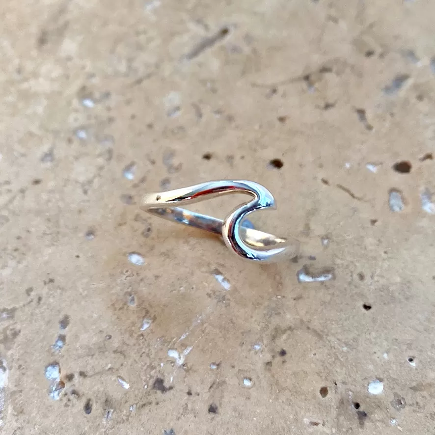 Silver Wave Ring