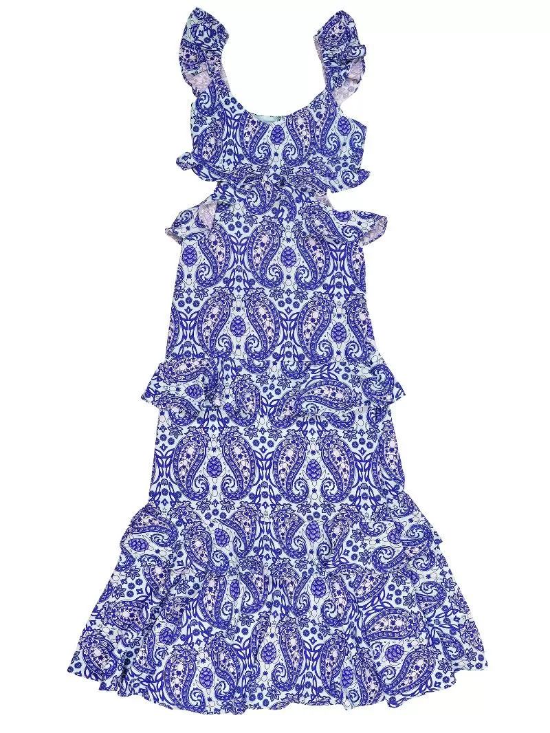 Simply Southern Paisley Ruffle Dress - Maxi Elegance with Boho-Chic Glam!