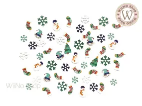 Snowman Elf Christmas Nail Art Sequin Decoration (C13)