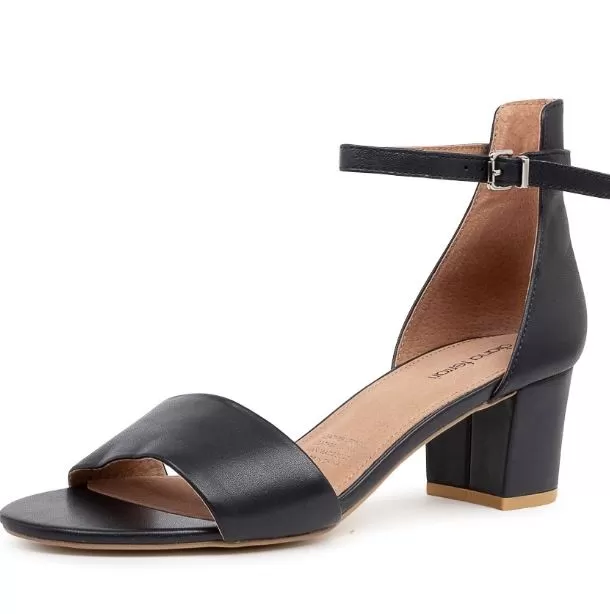 SOCO MID BLOCK HEEL ANKLE STRAP by Diana Ferrari