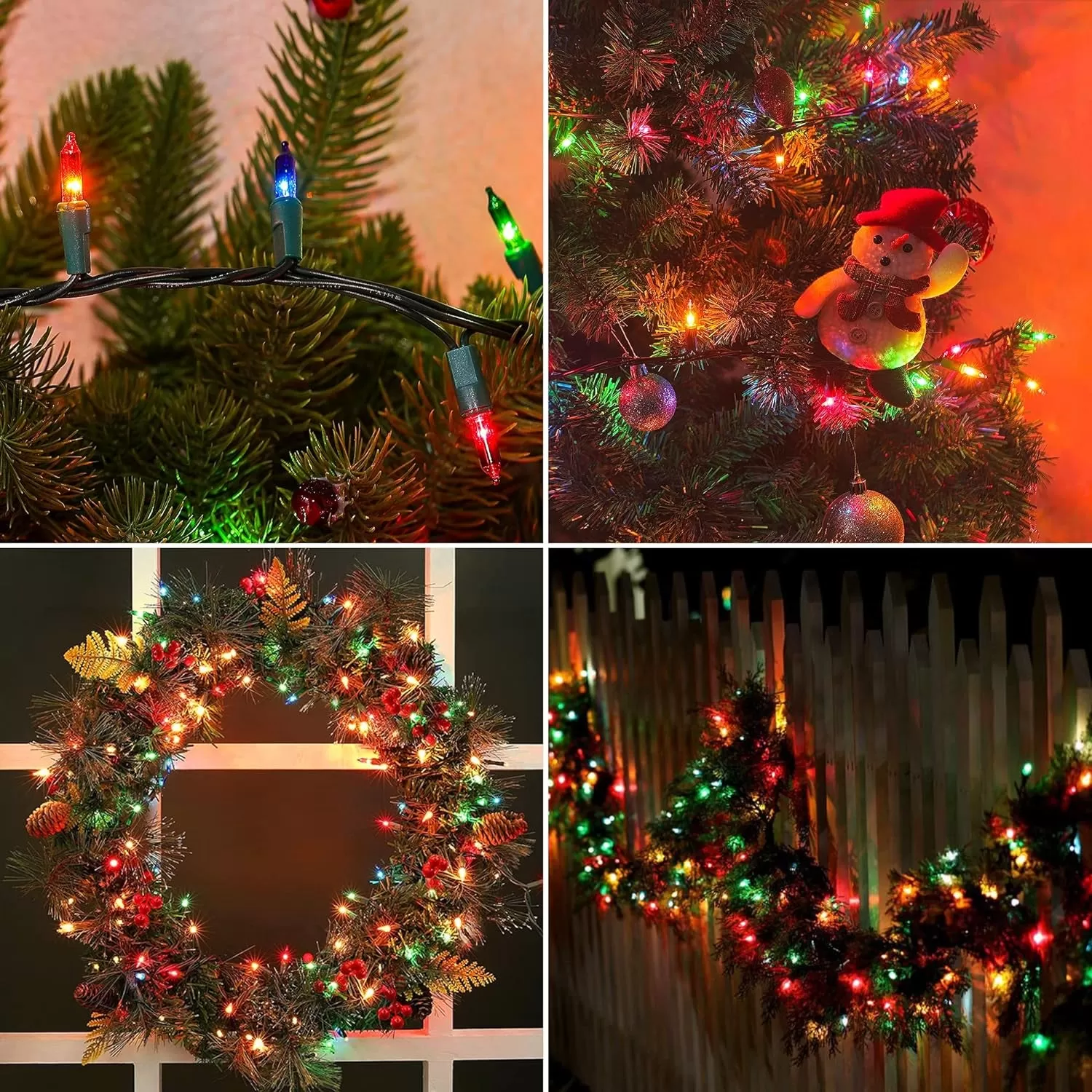 Spring Indoor/Outdoor Multi-Color Musical Christmas Lights - Plays 25 Classical Holiday Songs