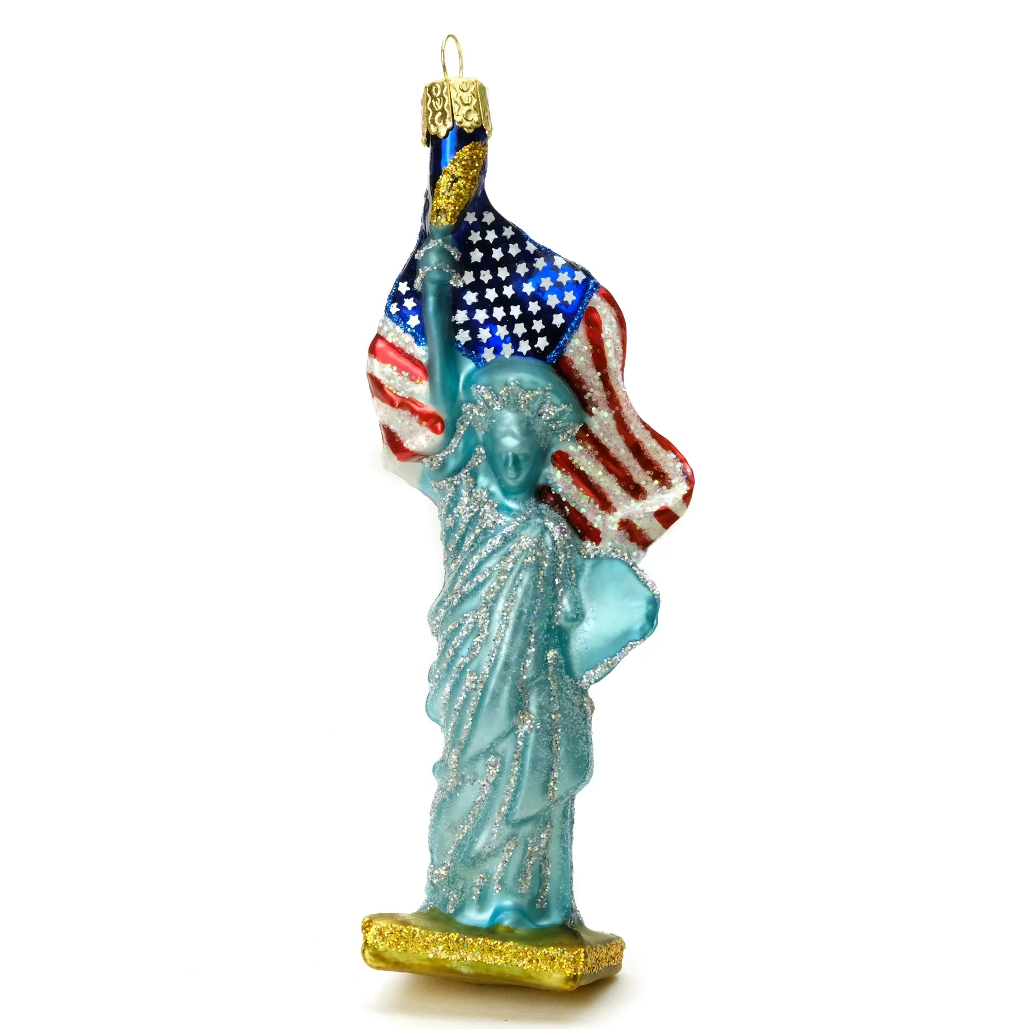 Statue of Liberty with Flag  Ornament