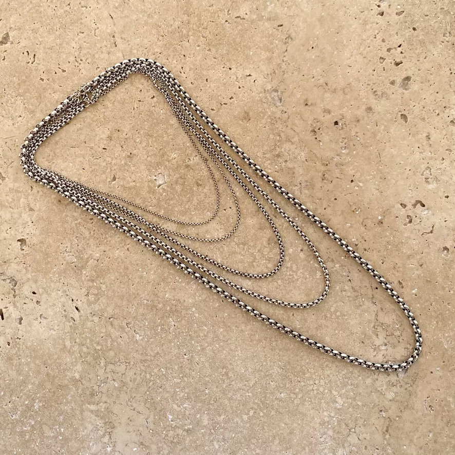 Sterling Silver Chain - Belcher 4mm