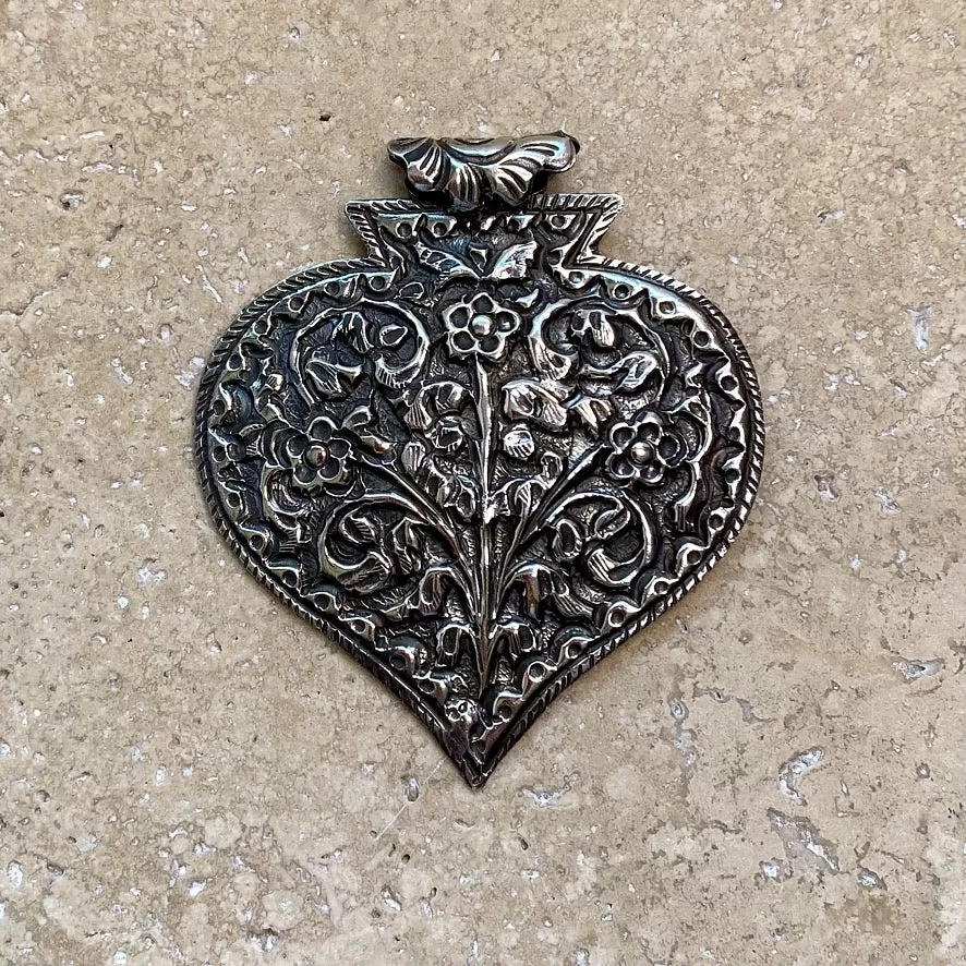 Sterling Silver Pendant - Repousse 1