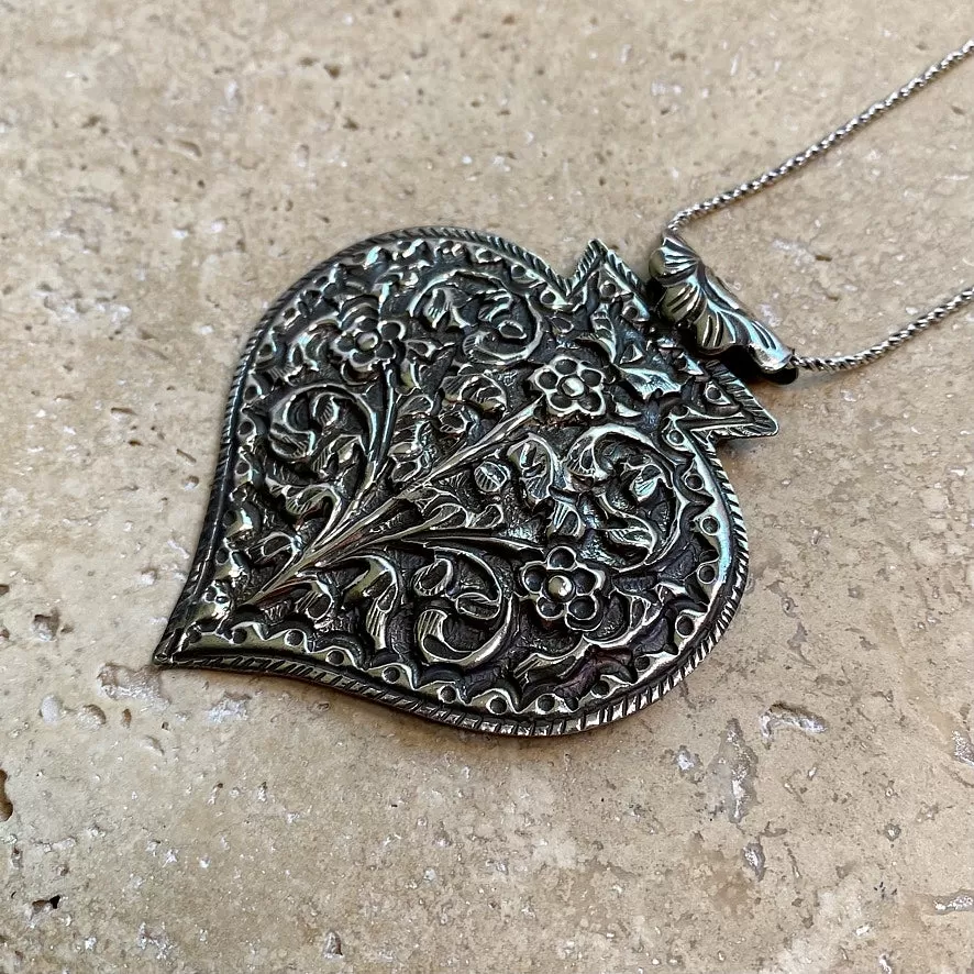 Sterling Silver Pendant - Repousse 1