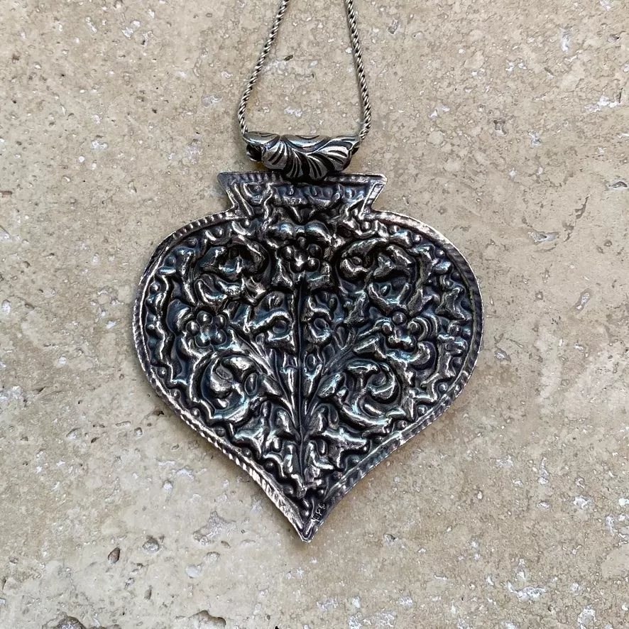 Sterling Silver Pendant - Repousse 1