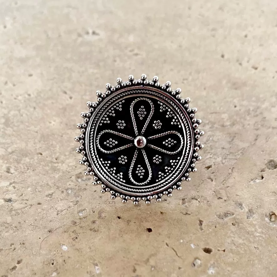 Sterling Silver Ring - Mandala