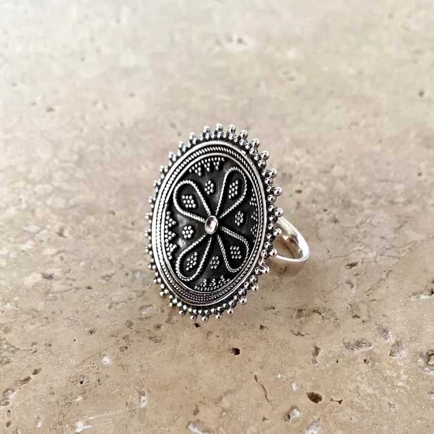 Sterling Silver Ring - Mandala