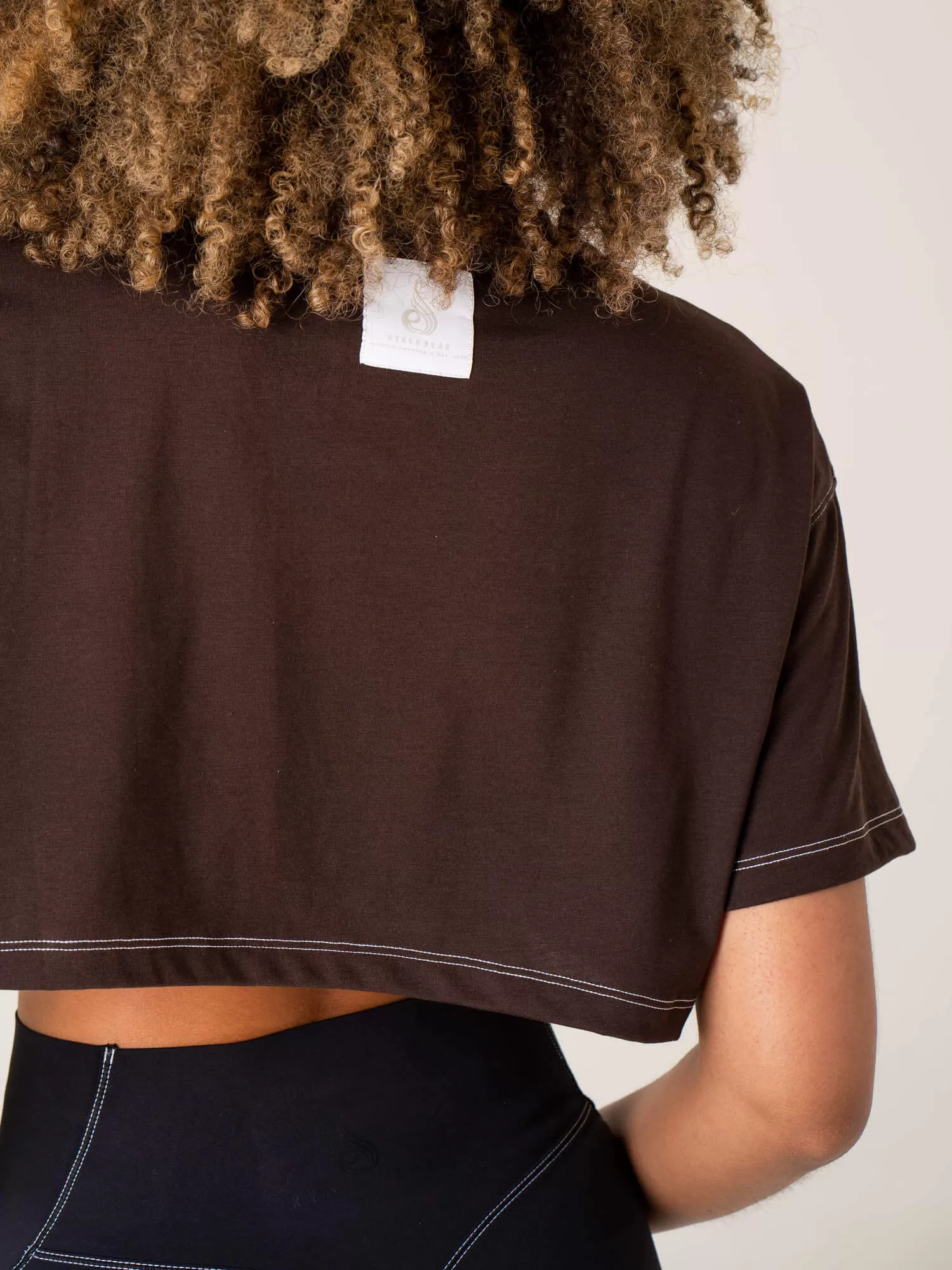 Stride Oversized Tee - Chocolate