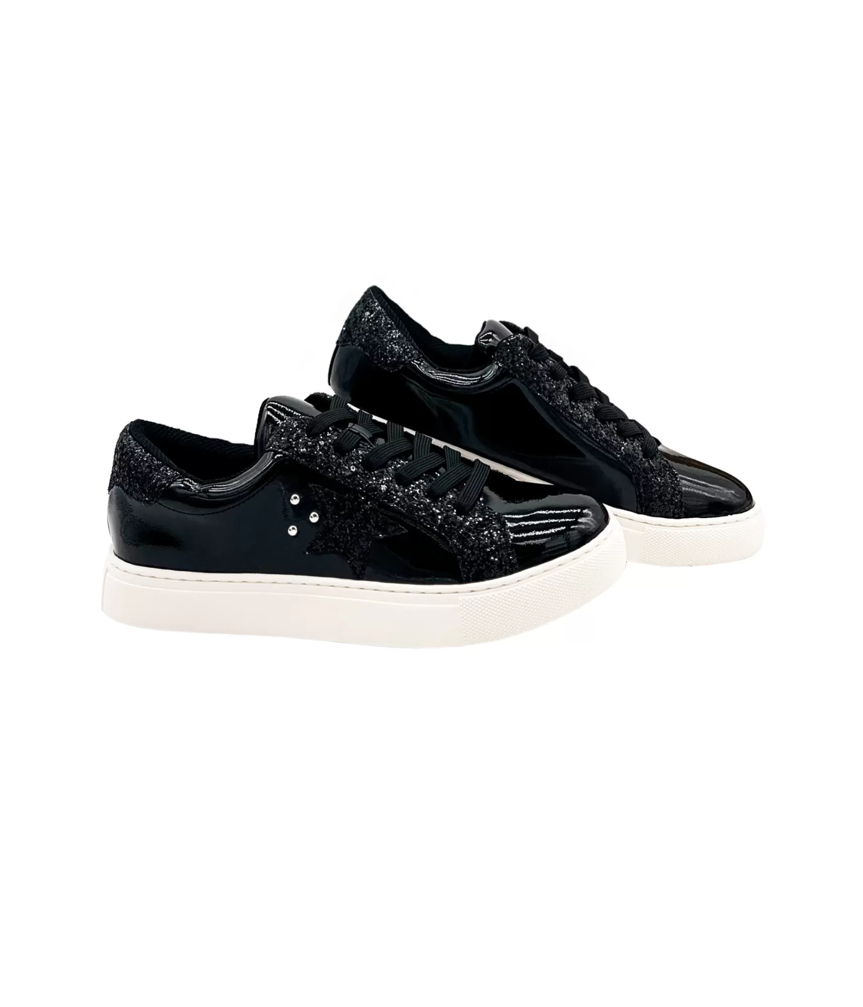 Supernova Sneaker in Black Patent