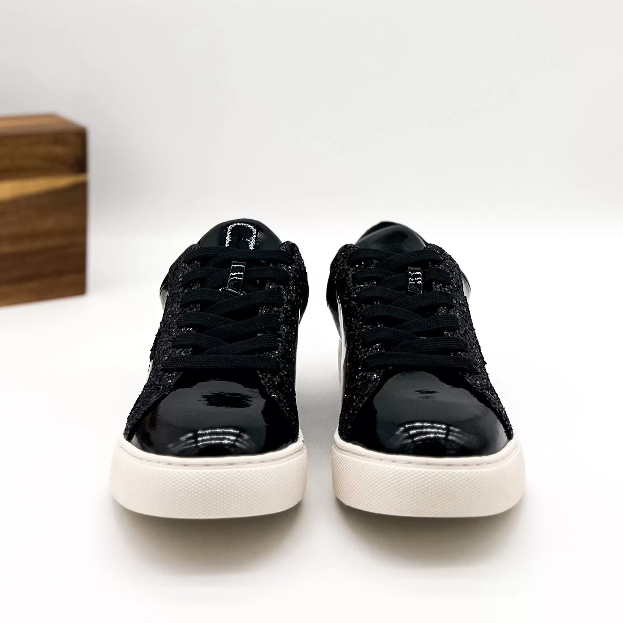 Supernova Sneaker in Black Patent