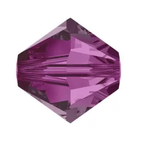 Swarovski 4mm Bicone - Fuchsia (10 Pack) XILION