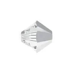 Swarovski 6mm Bicone -  Crystal Light Chrome (10 Pack) XILION