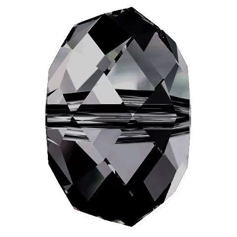 Swarovski 6mm Briolette Bead - Crystal Silver Night (10 Pack)