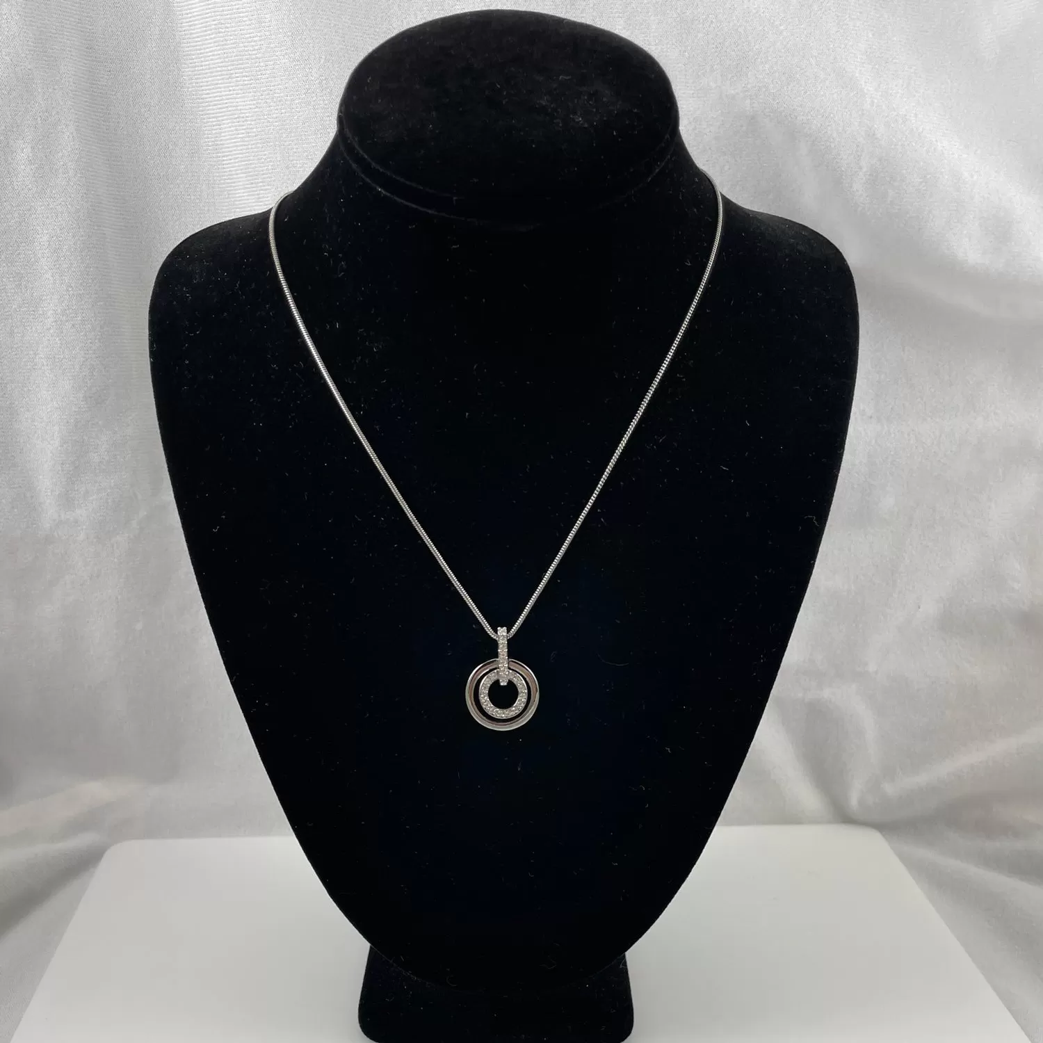 Swarovski Crystal Circle Necklace