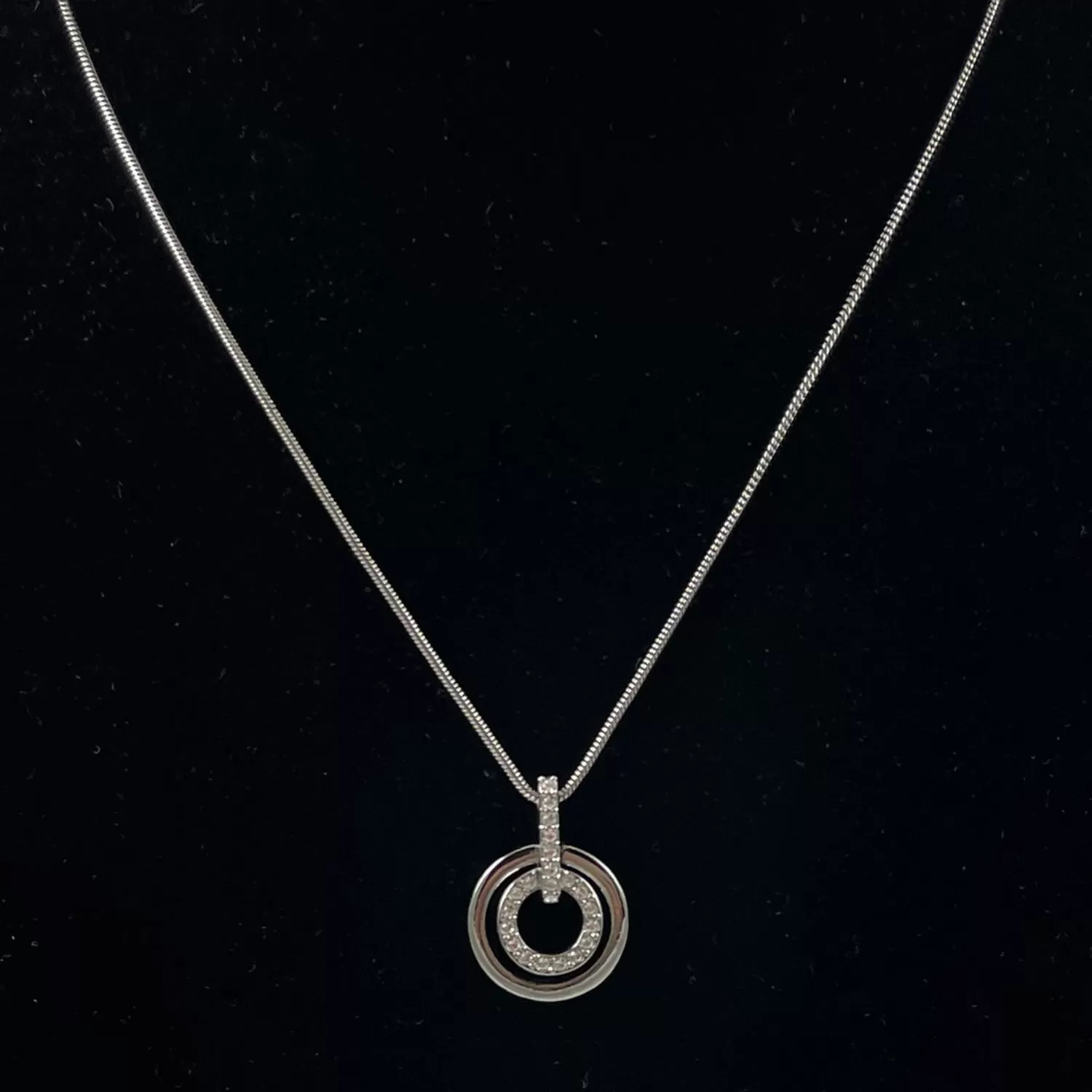 Swarovski Crystal Circle Necklace