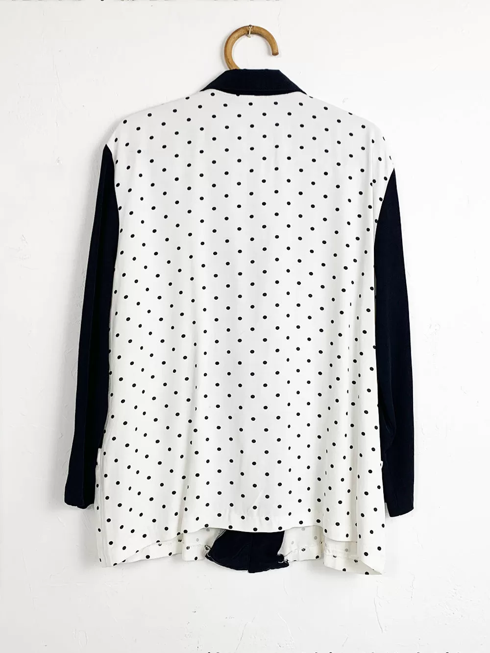 Synari Black and White Polka Dot Blazer