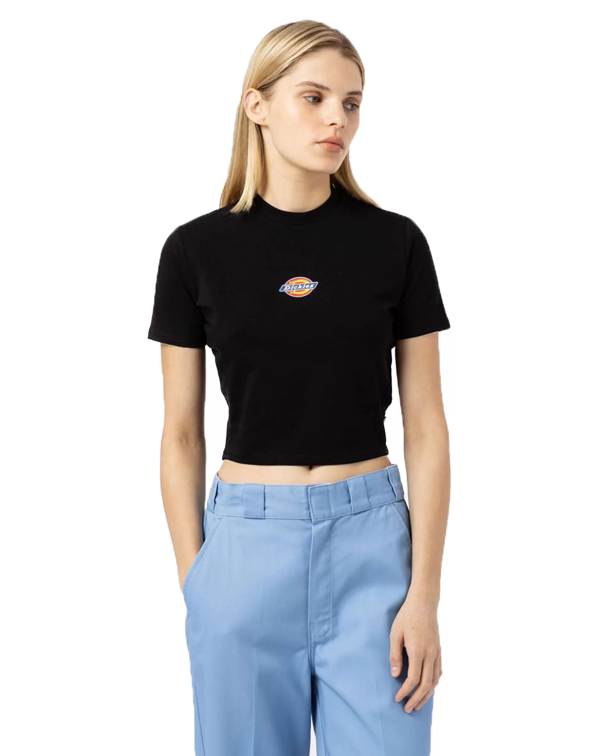 T-Shirt Donna Dickies Maple Valley Tee Nero