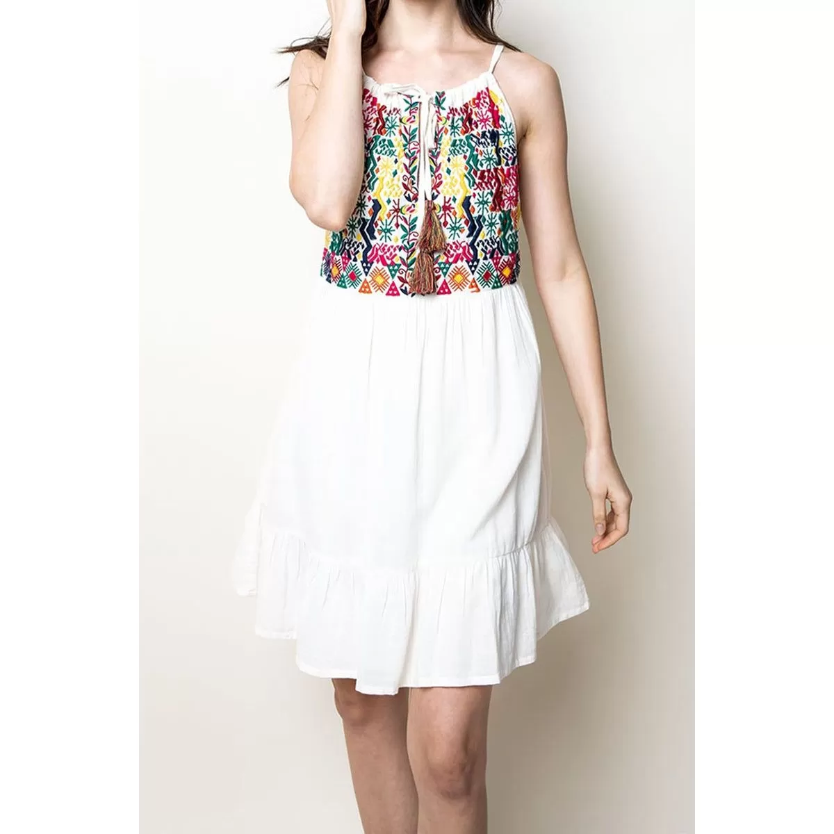 Teresa Embroidered Halter THML  Dress-SALE