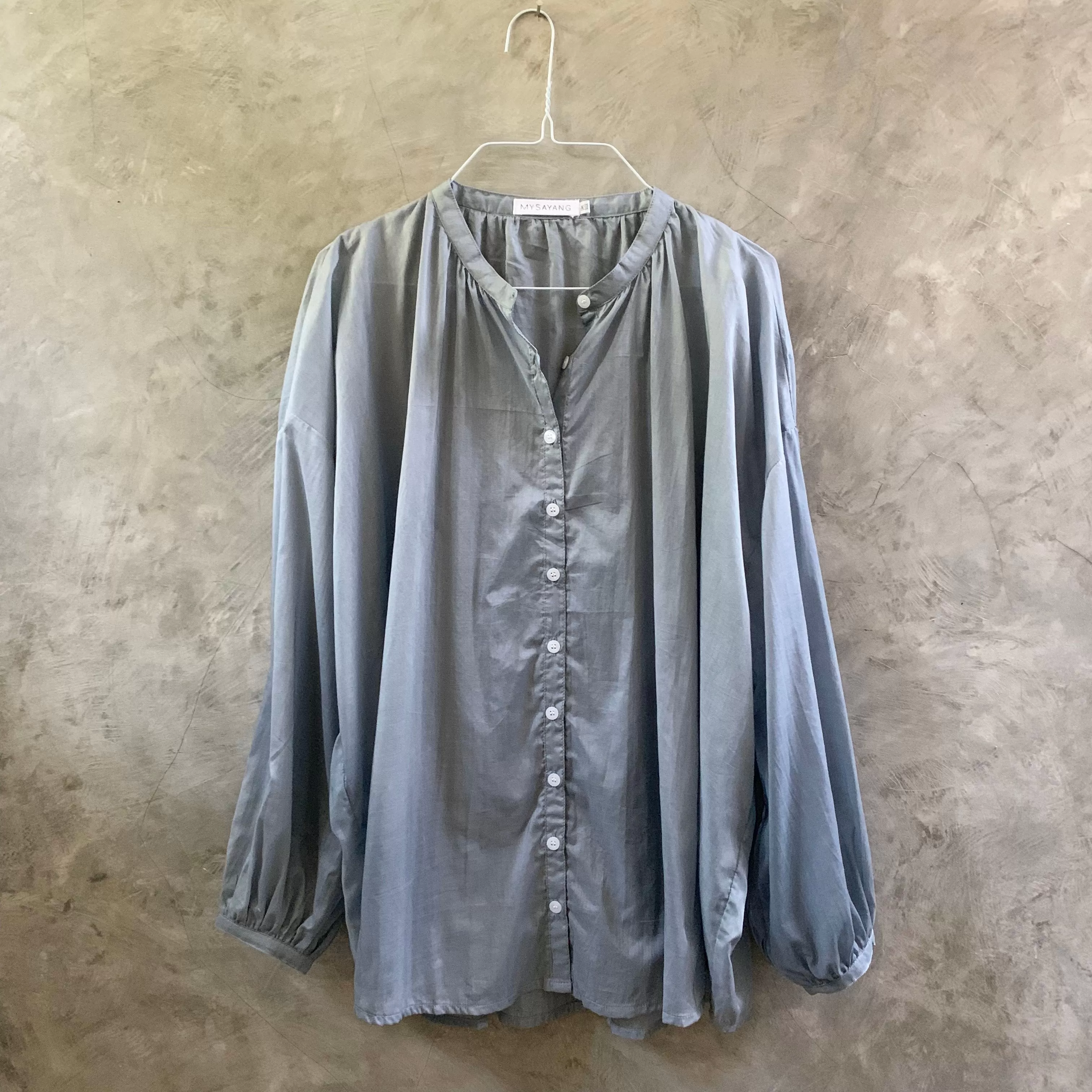 TERLALU [ too ]  - handdyed 100% cotton oversize blouse