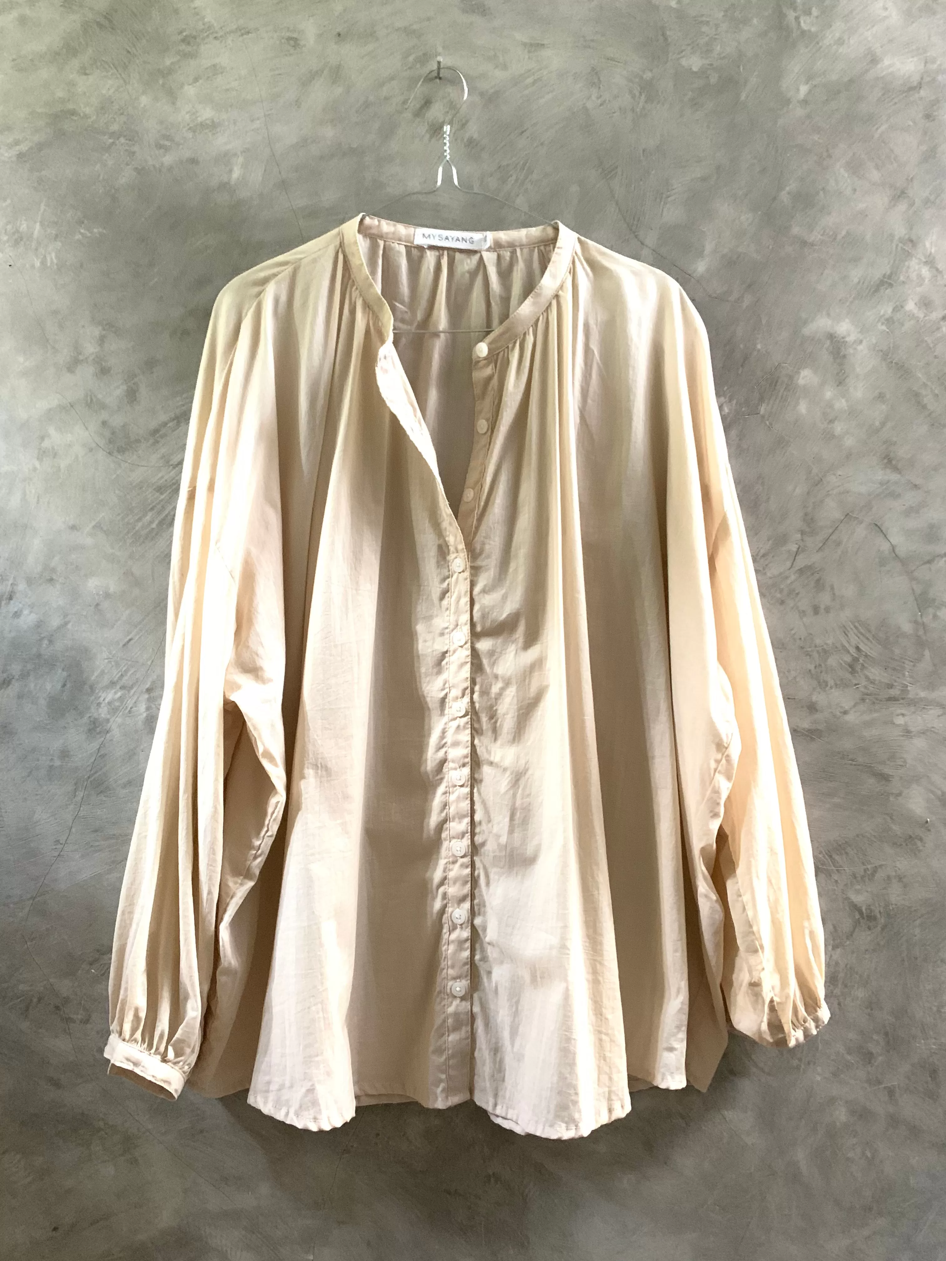 TERLALU [ too ]  - handdyed 100% cotton oversize blouse