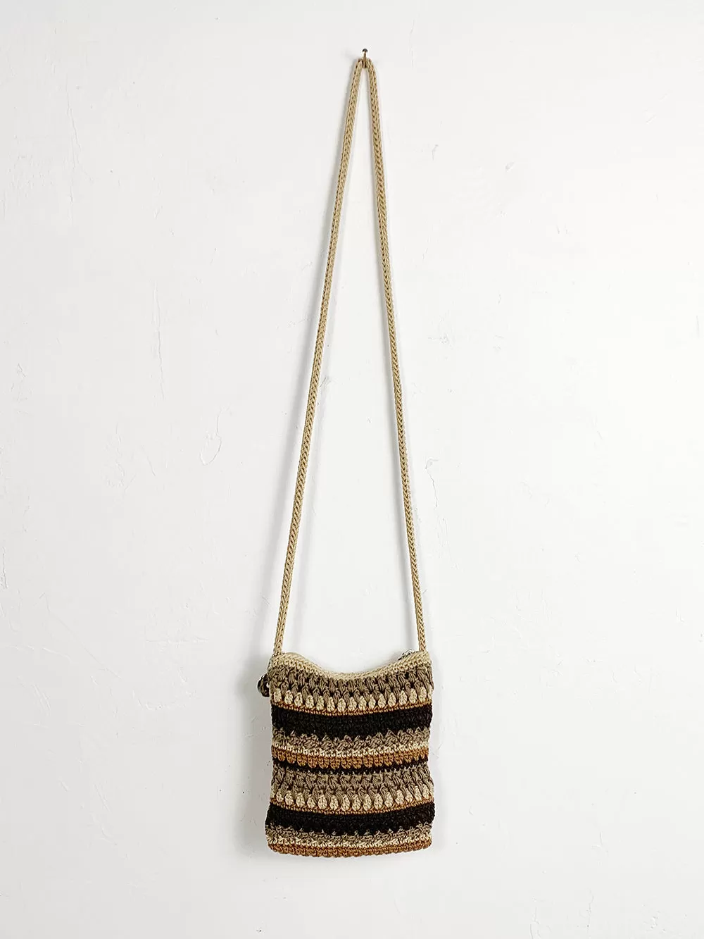 TheSak Earth Toned Crochet Cross Body Purse