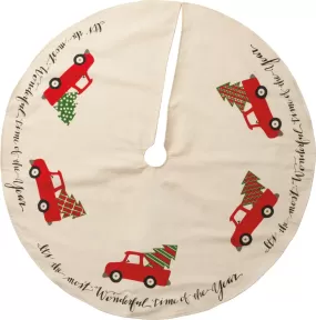 Trucks Christmas Tree Skirt